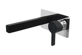 Martini Wall Basin Set Chrome,t Matte Black & Chrome, Matte Black